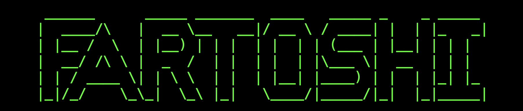 Fartoshi ASCII Art Logo